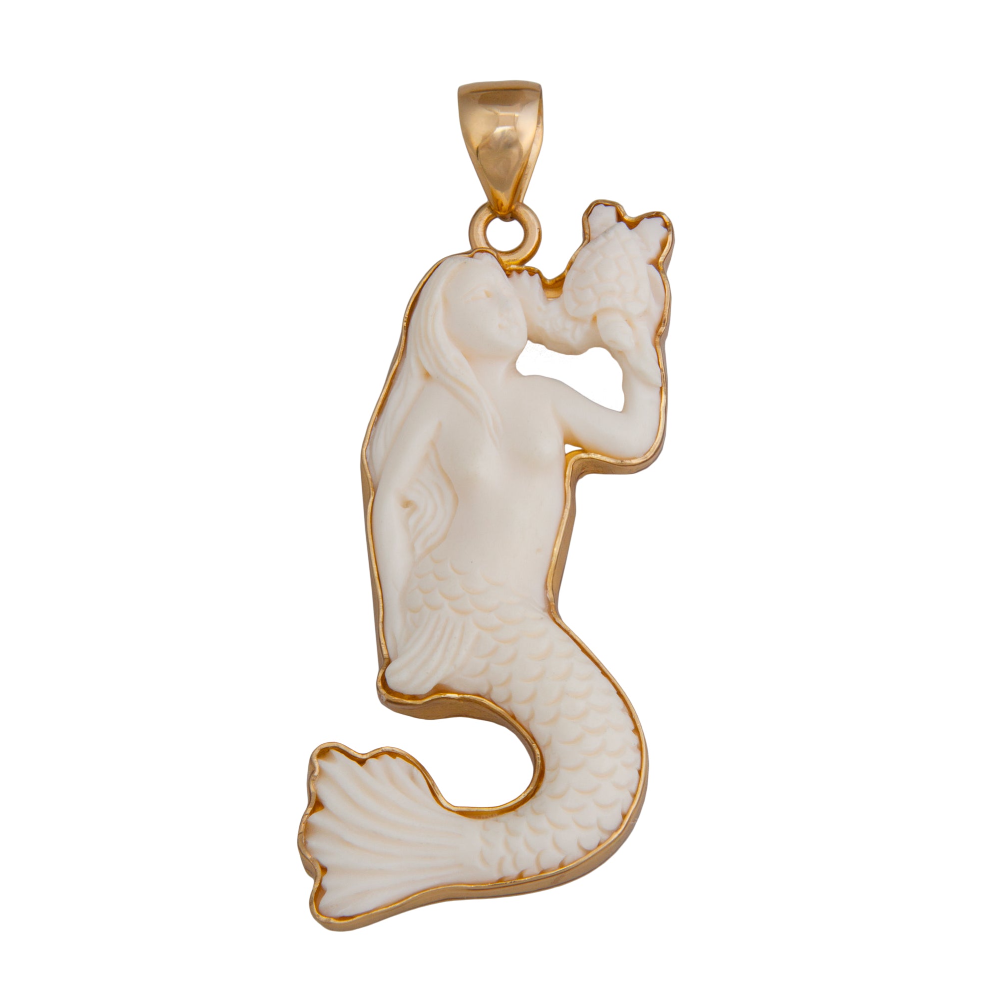 Alchemia Bone Mermaid Pendant | Charles Albert Jewelry