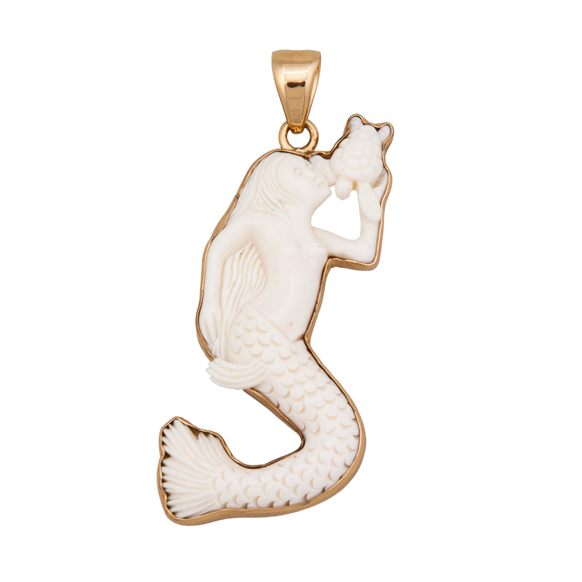 Alchemia Bone Mermaid Pendant | Charles Albert Jewelry