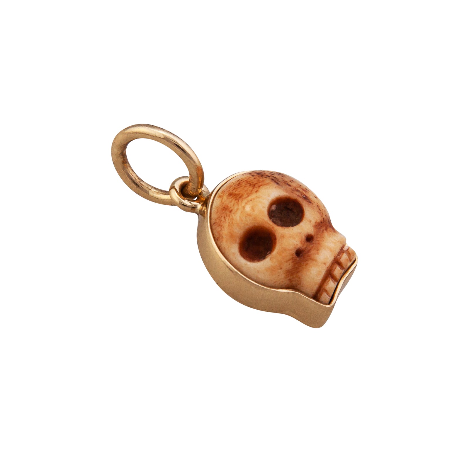 Alchemia Bone Skull Charm Pendant | Charles Albert Jewelry