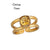 Alchemia Citrine Double Band Adjustable Ring | Charles Albert Jewelry