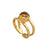 Alchemia Citrine Double Band Adjustable Ring | Charles Albert Jewelry