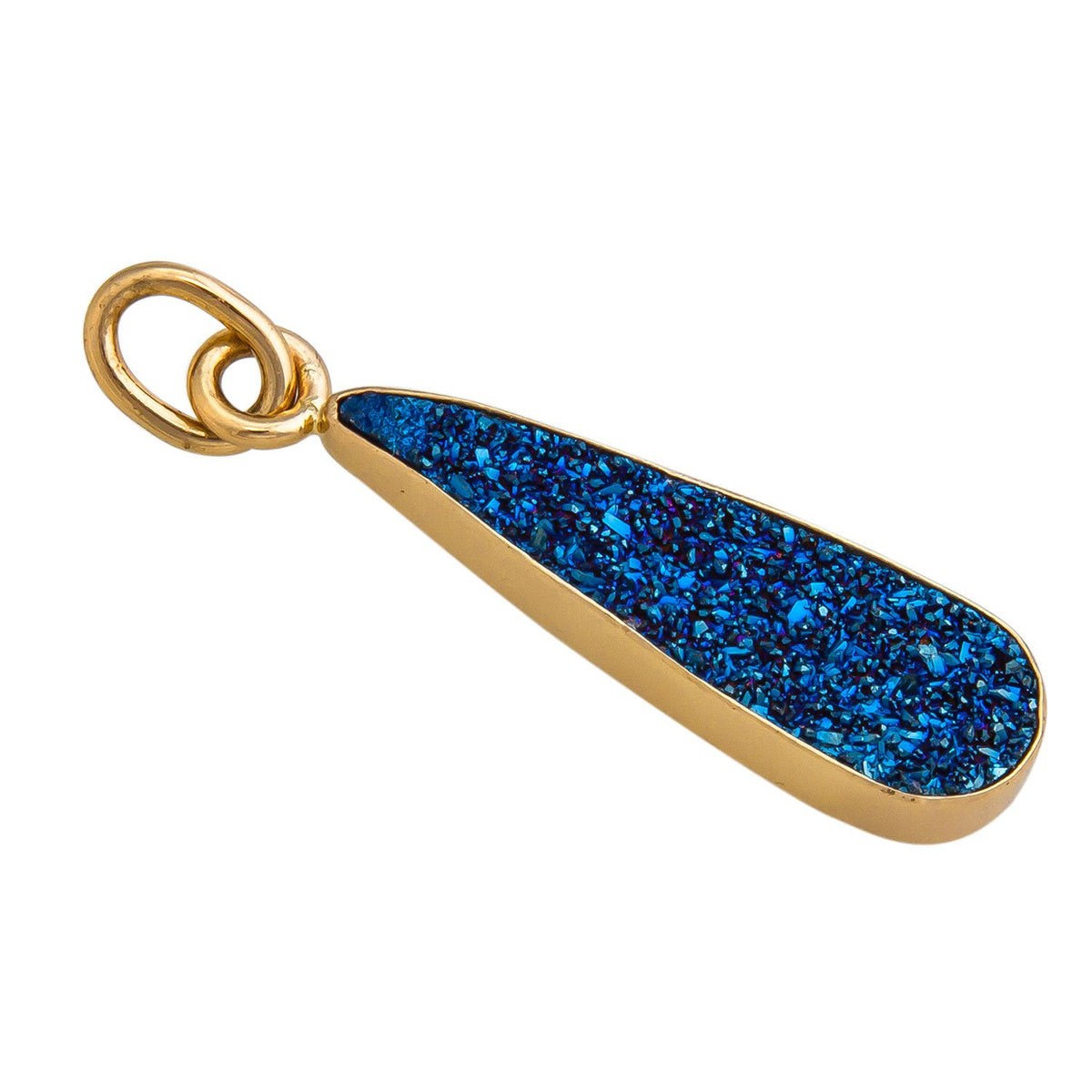 Alchemia Cobalt Blue Druzy Teardrop Pendant | Charles Albert Jewelry