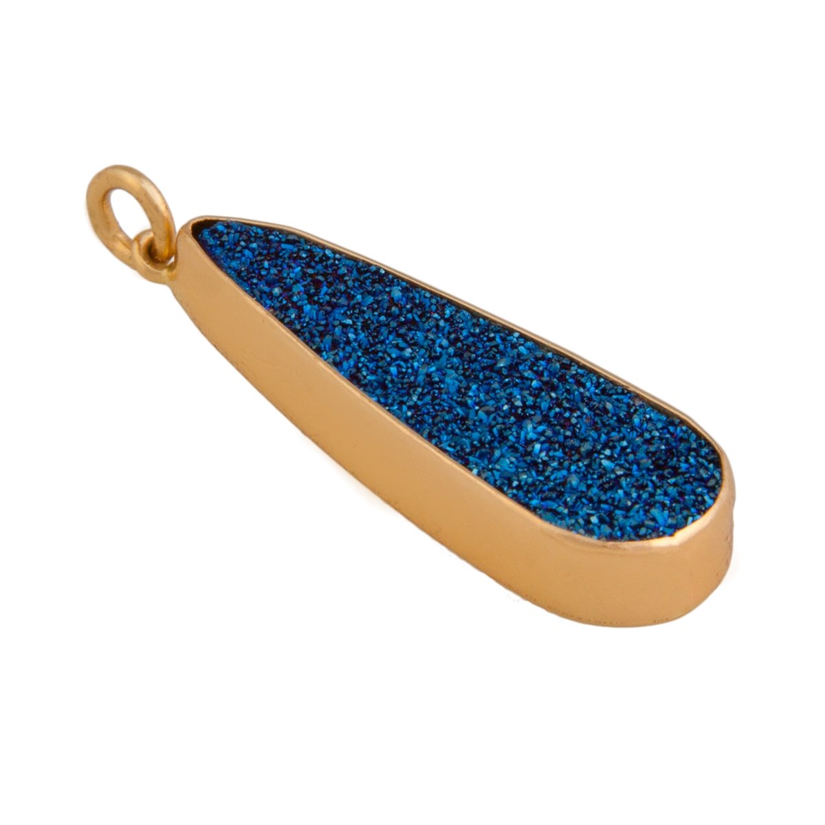 Alchemia Cobalt Blue Druzy Teardrop Pendant | Charles Albert Jewelry