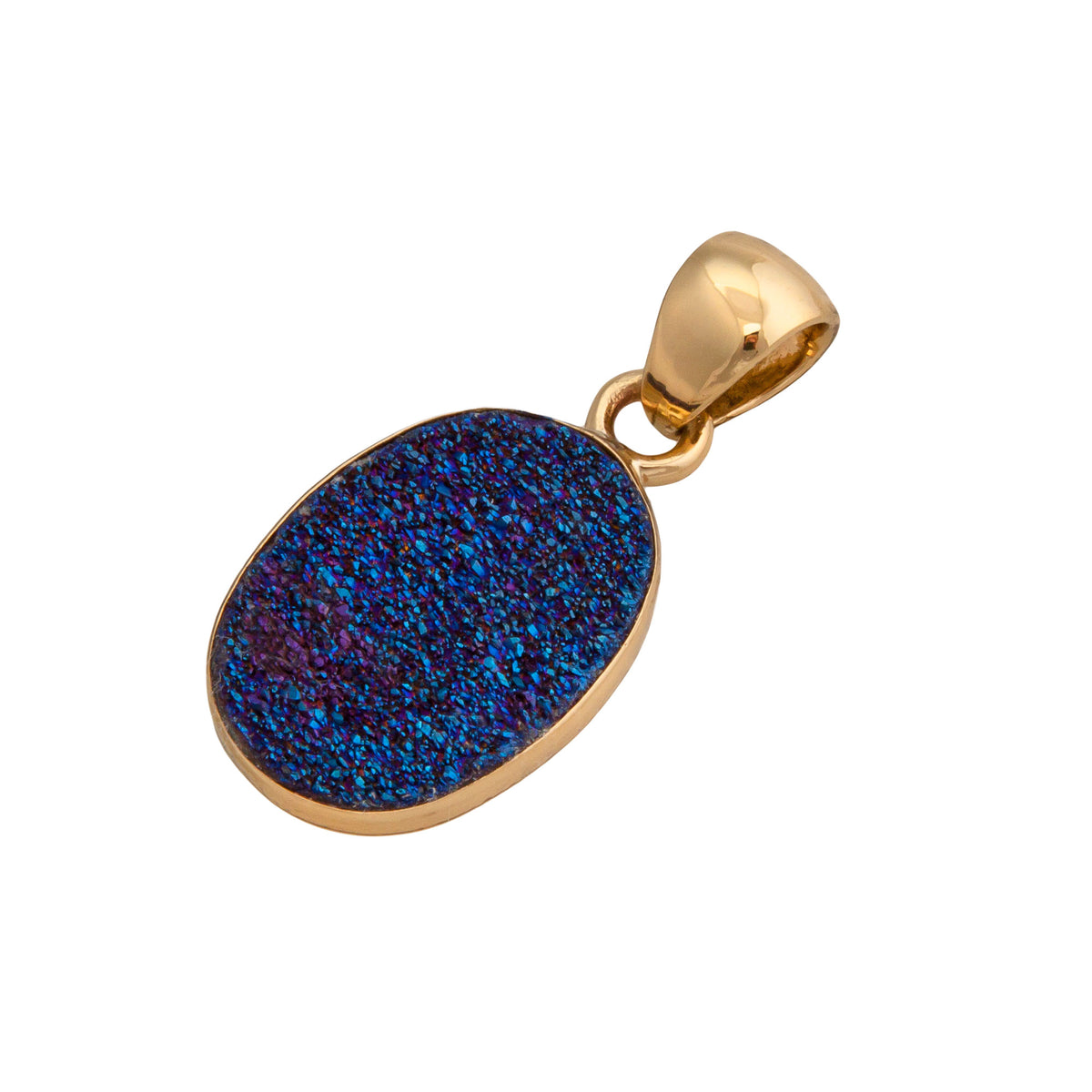 Alchemia Cobalt Druzy Pendant | Charles Albert Jewelry