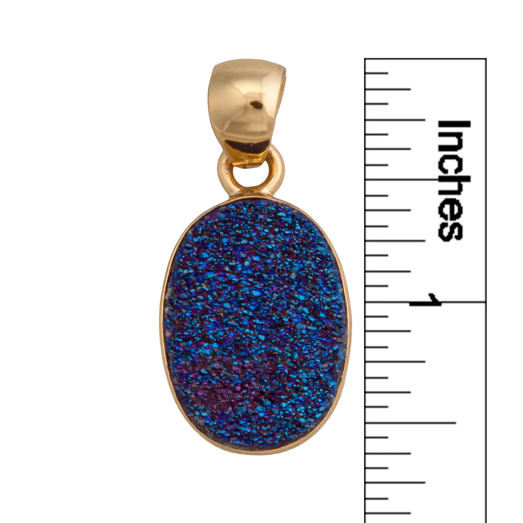 Alchemia Cobalt Druzy Pendant | Charles Albert Jewelry