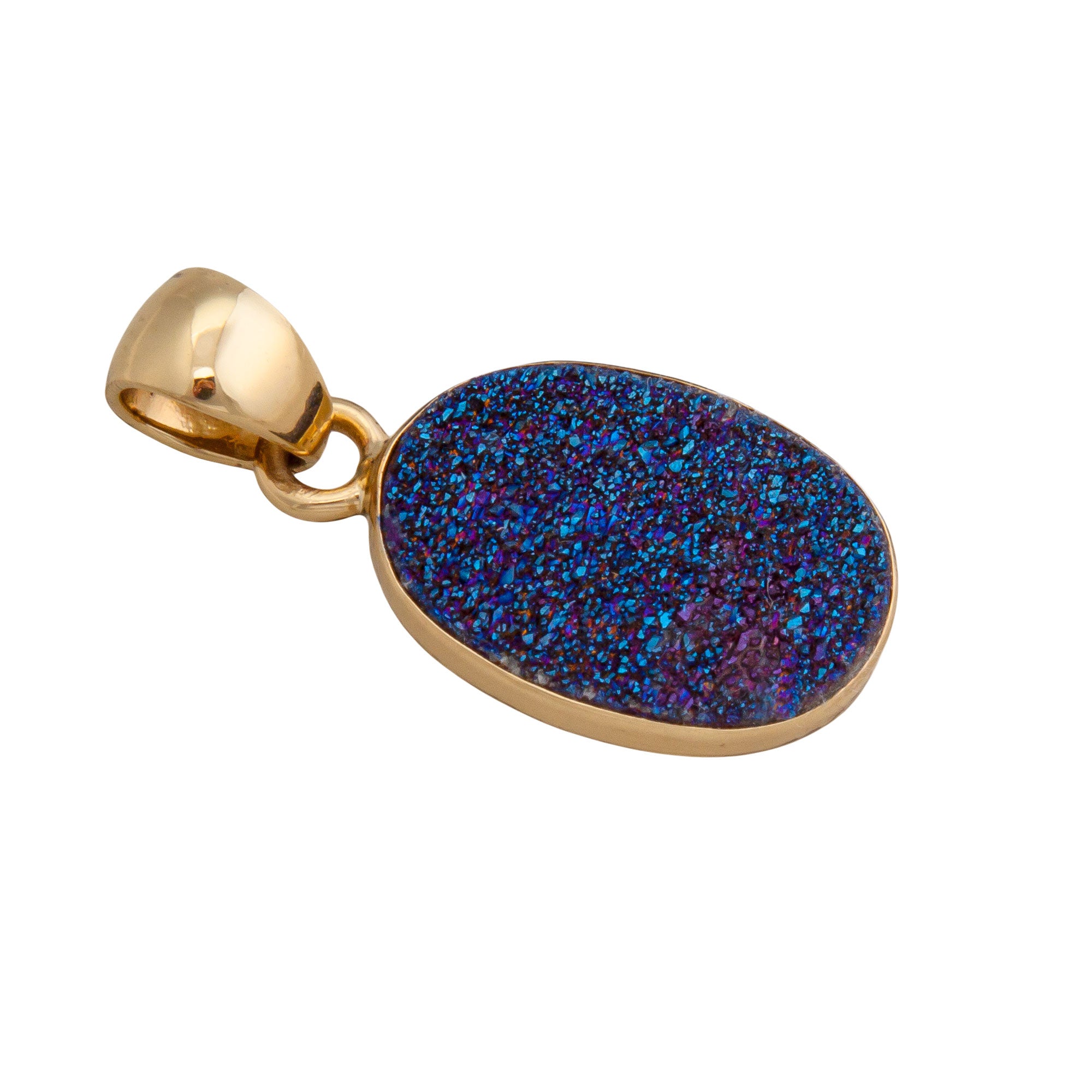 Alchemia Cobalt Druzy Pendant | Charles Albert Jewelry