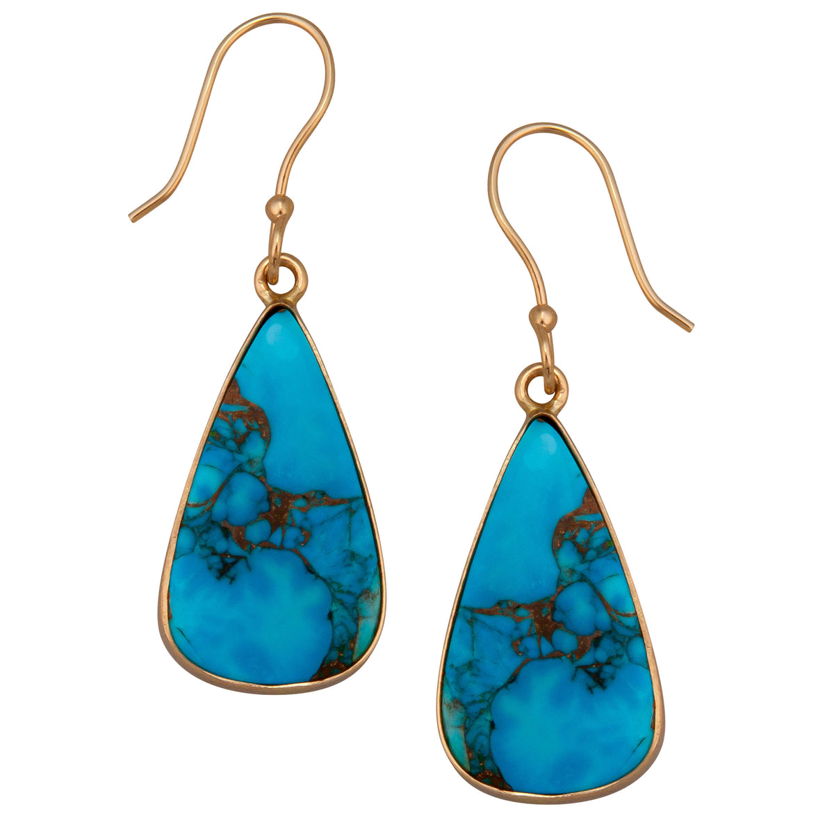 Alchemia Copper Infused Turquoise Drop Earrings | Charles Albert Jewelry