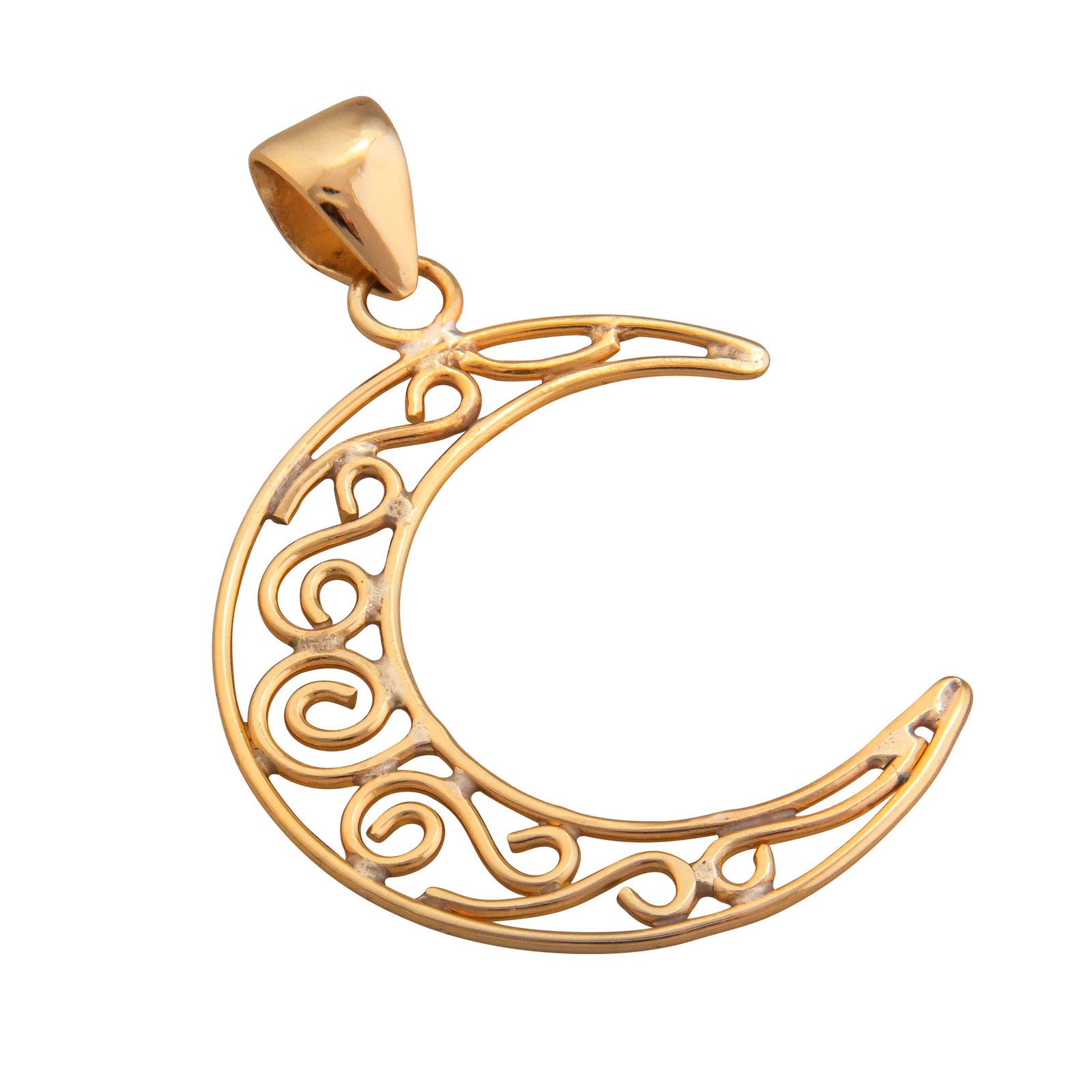 Alchemia Crescent Cutout Moon Pendant | Charles Albert Jewelry