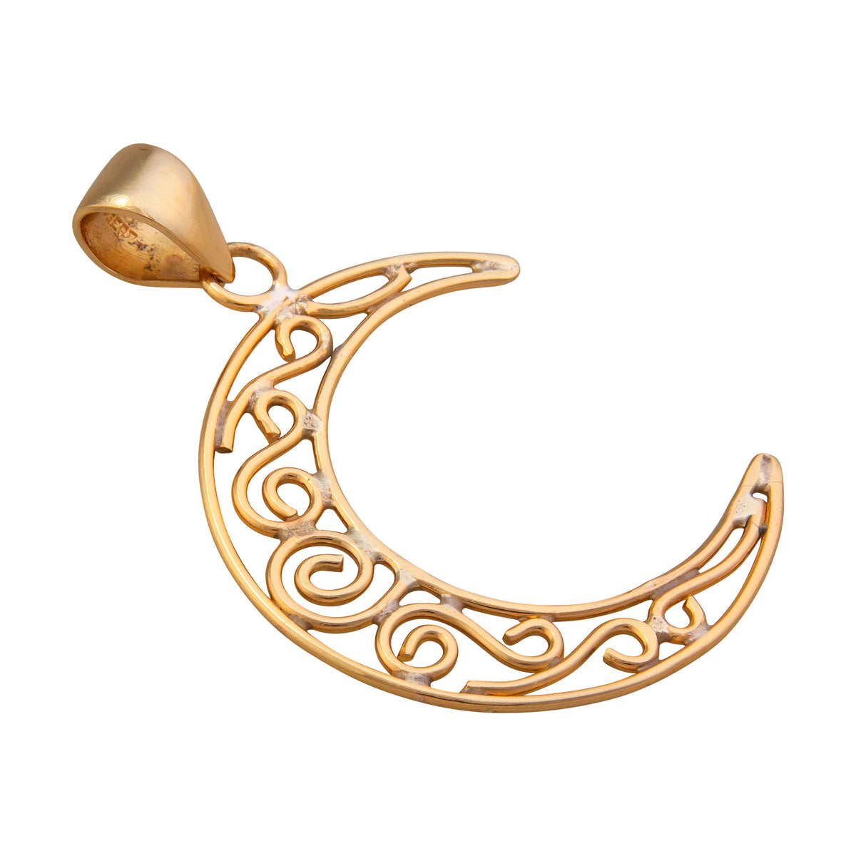 Alchemia Crescent Cutout Moon Pendant | Charles Albert Jewelry