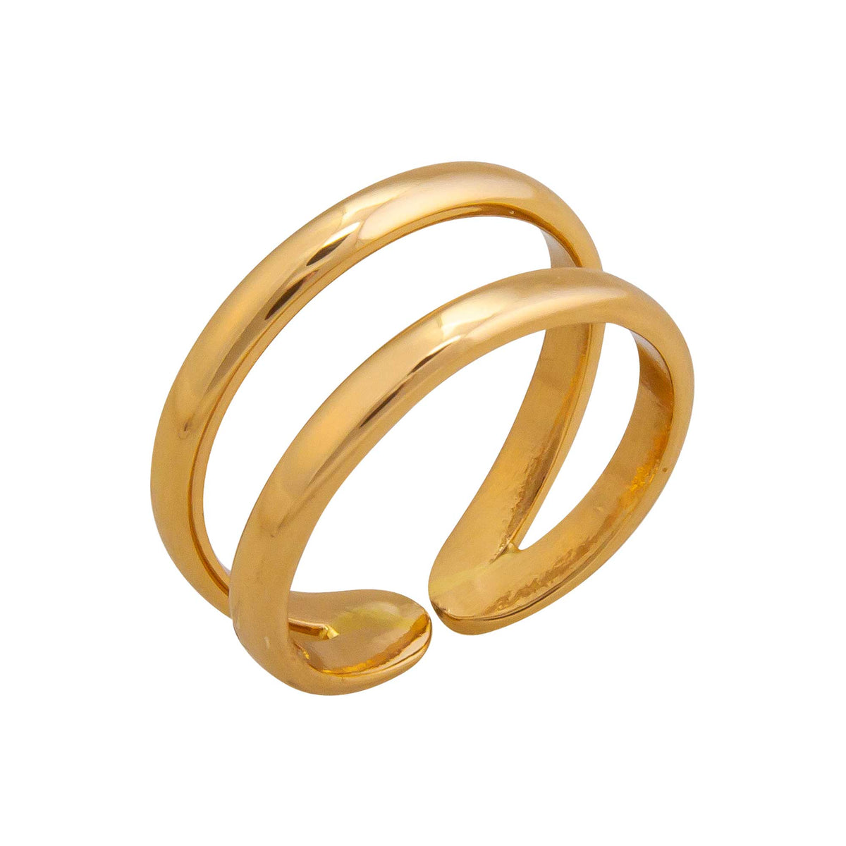 Alchemia Double Band Adjustable Ring | Charles Albert Jewelry