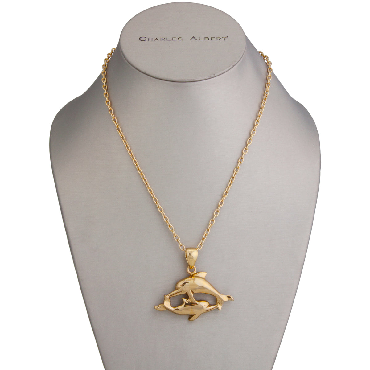 Alchemia Double Dolphin Pendant | Charles Albert Jewelry