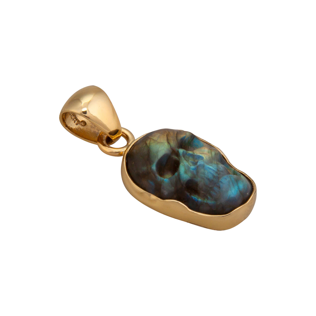 Alchemia Extra Small Labradorite Skull Pendant | Charles Albert Jewelry