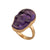 Alchemia Extra Small Skull Adjustable Ring - Amethyst | Charles Albert Jewelry