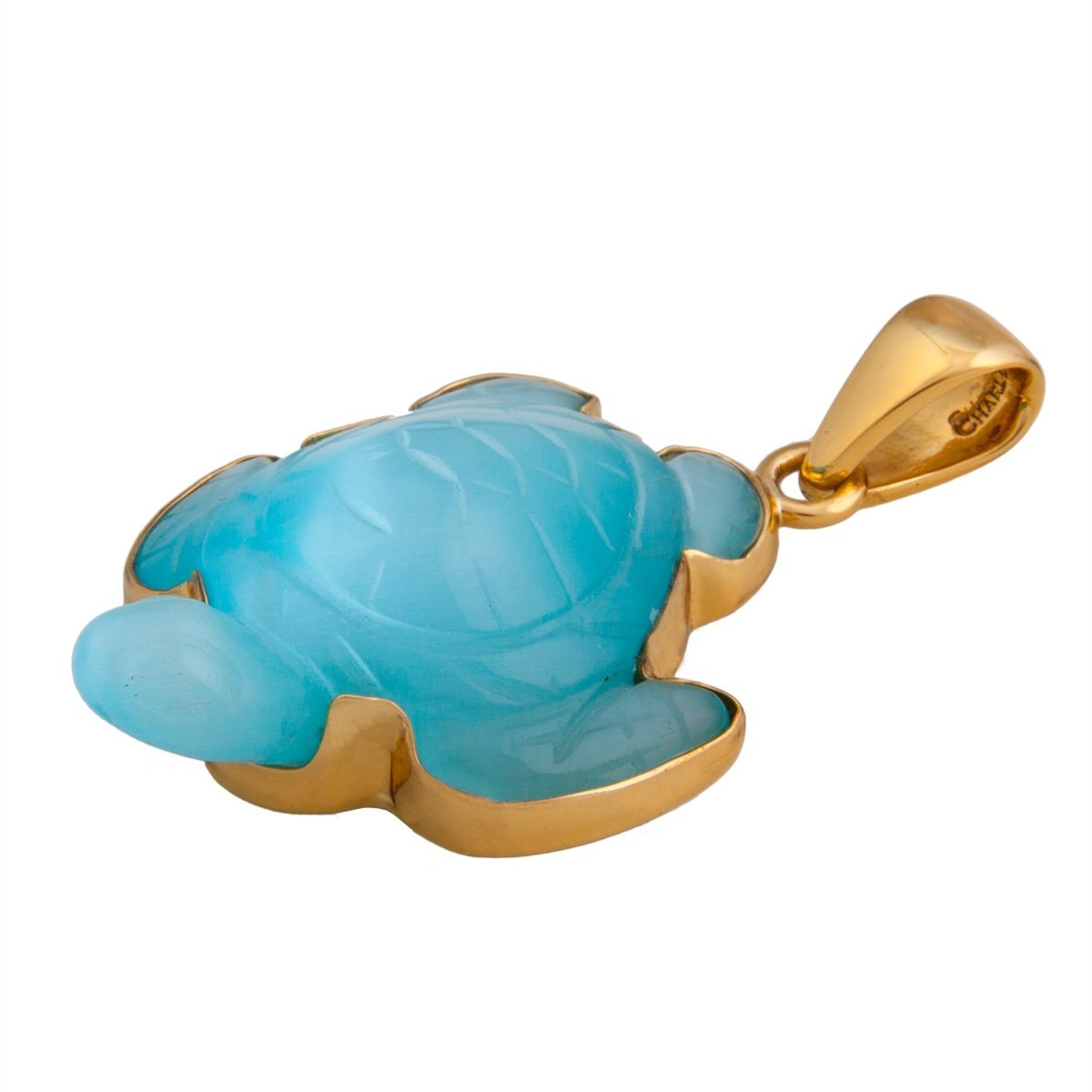 Alchemia Fiber Optic Cable Turtle Pendant | Charles Albert Jewelry