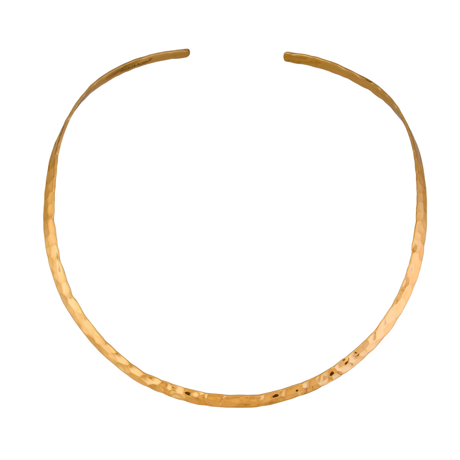 Alchemia Hammered Round Neckwire | Charles Albert Jewelry