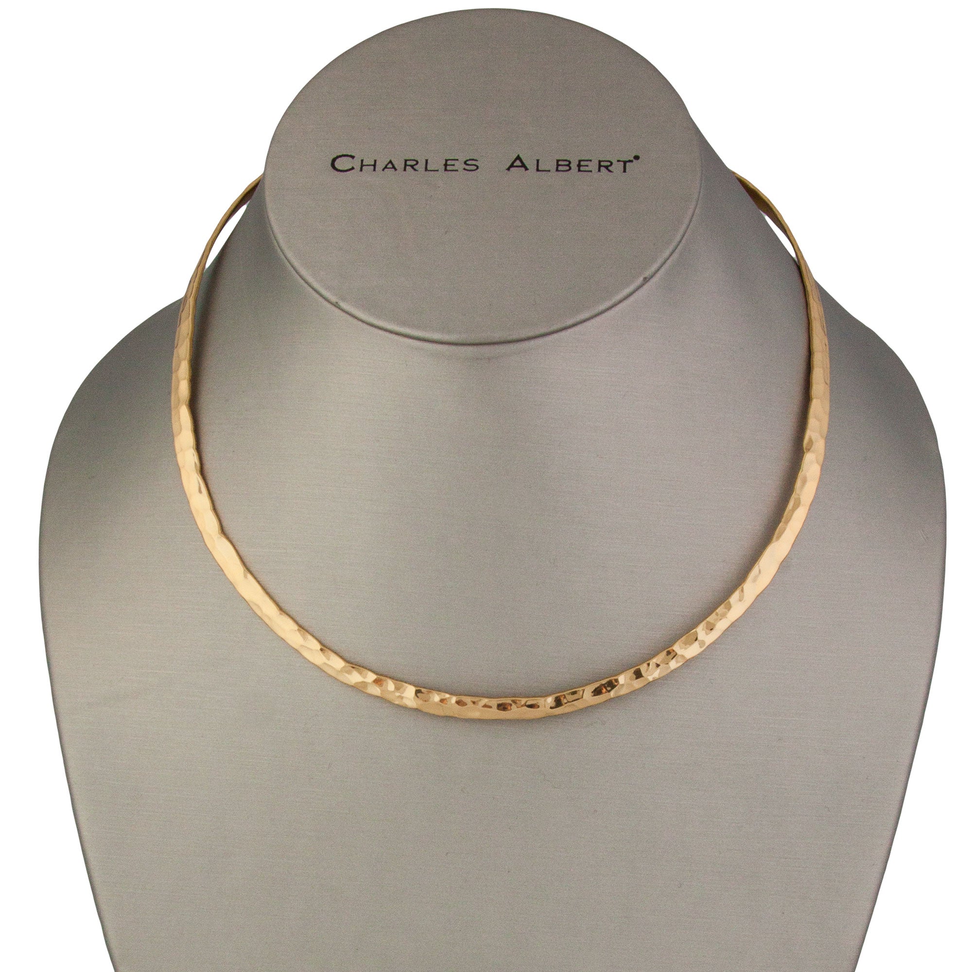 Alchemia Hammered Round Neckwire | Charles Albert Jewelry