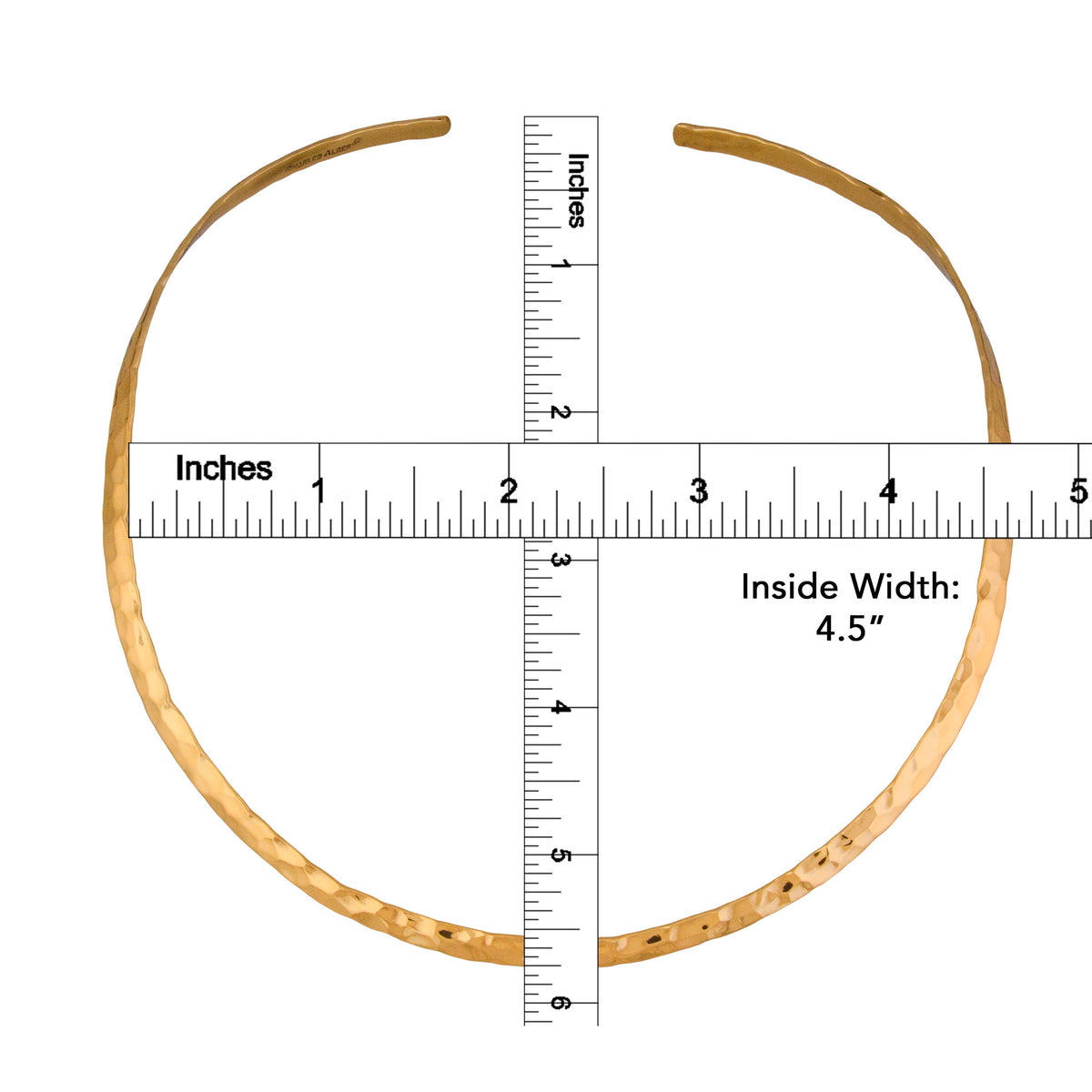 Alchemia Hammered Round Neckwire | Charles Albert Jewelry