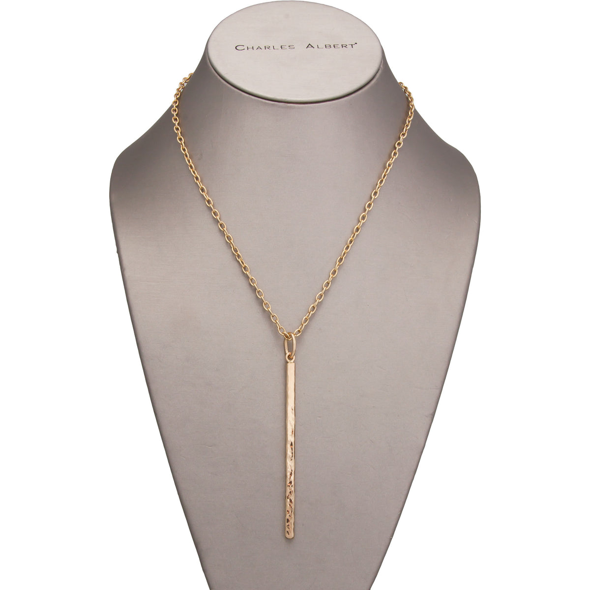 Alchemia Hammered Stick Pendant | Charles Albert Jewelry