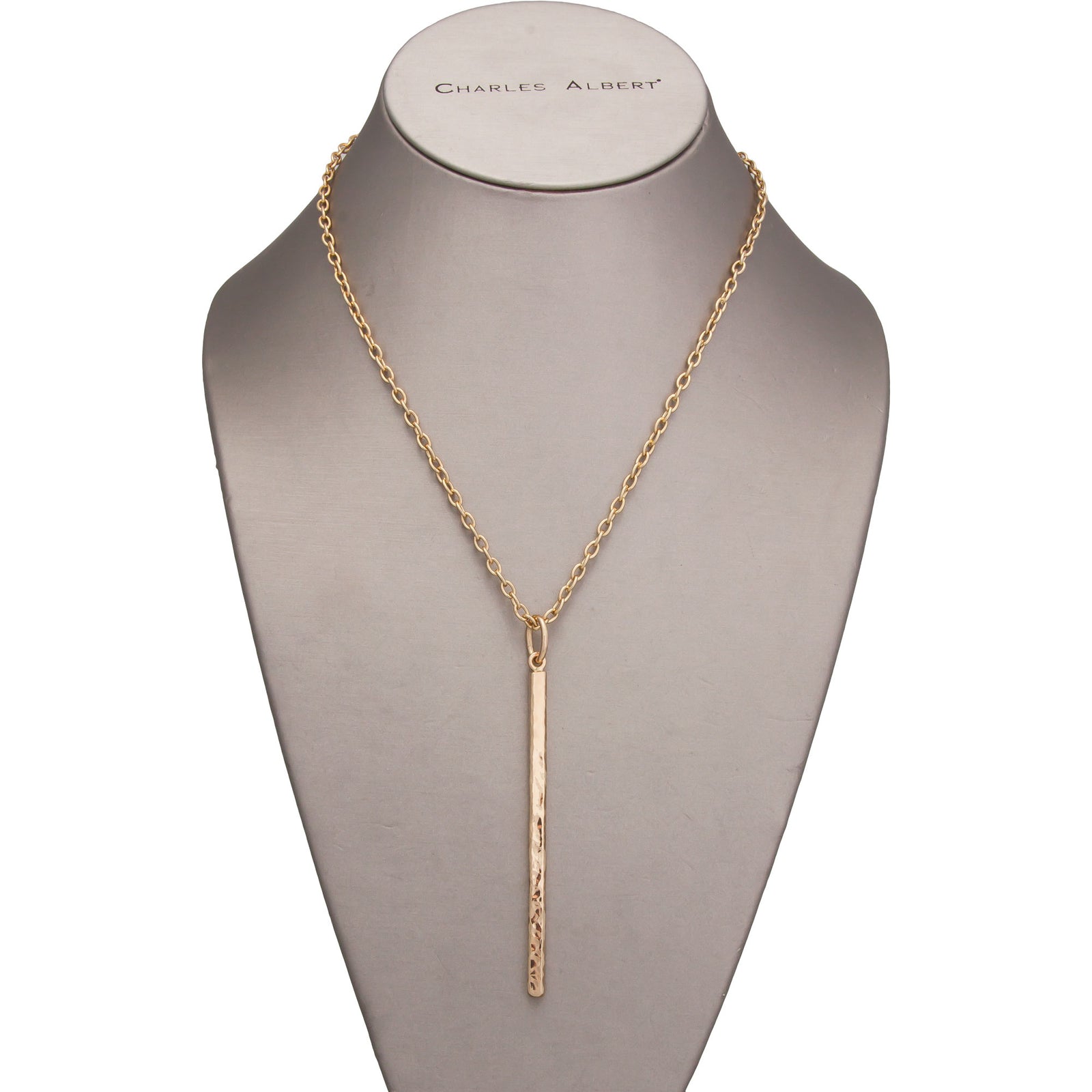 Alchemia Hammered Stick Pendant | Charles Albert Jewelry