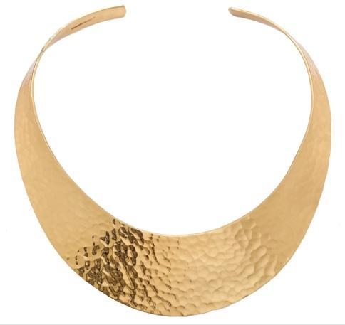 Alchemia Hammered Wide Collar | Charles Albert Jewelry
