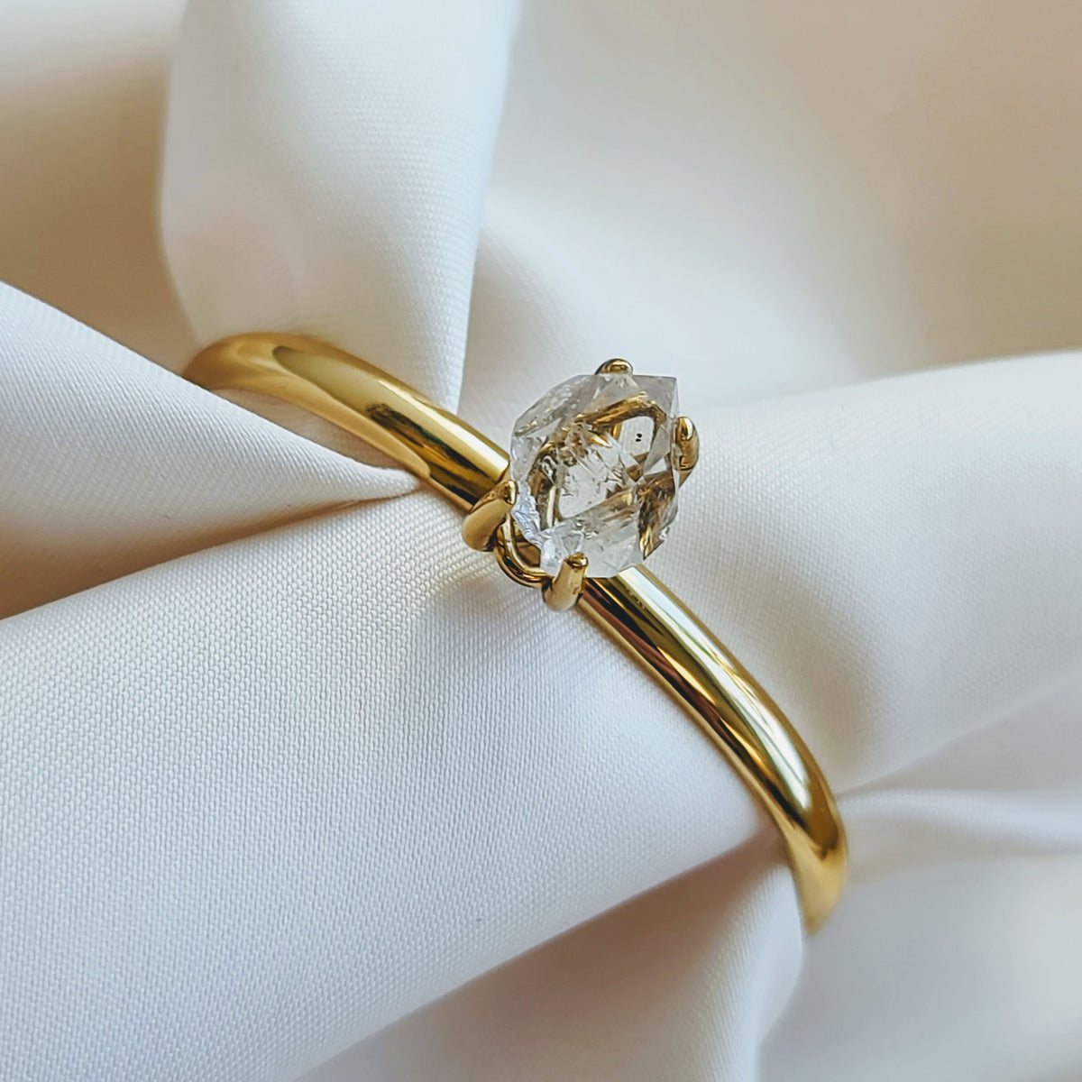 Alchemia Herkimer Diamond Mini Cuff | Charles Albert Jewelry