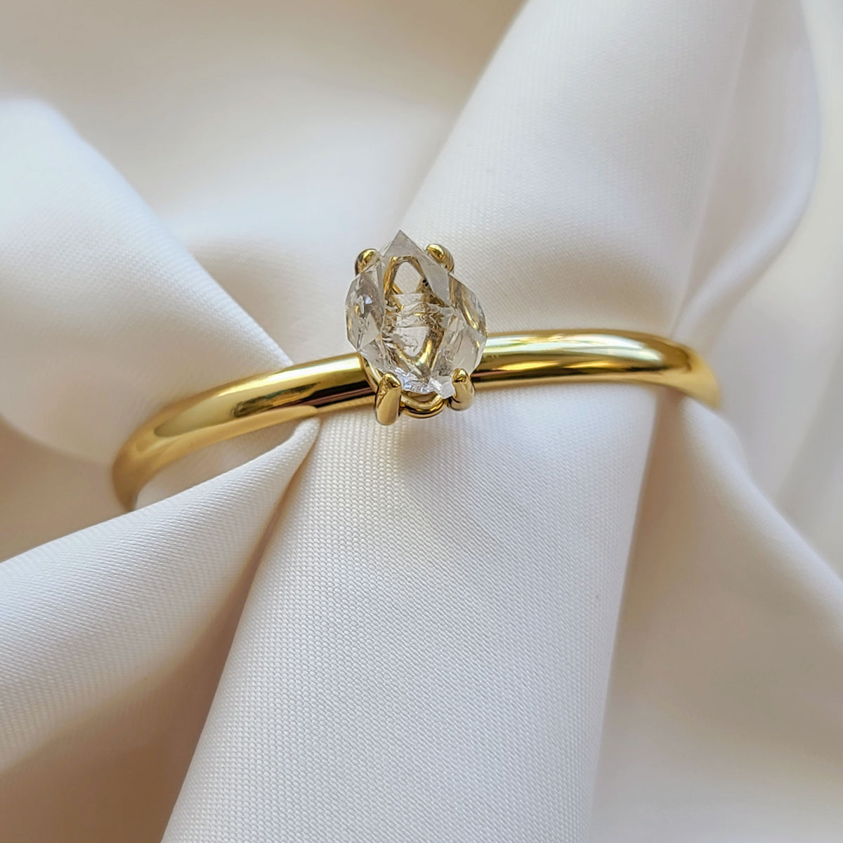 Alchemia Herkimer Diamond Mini Cuff | Charles Albert Jewelry