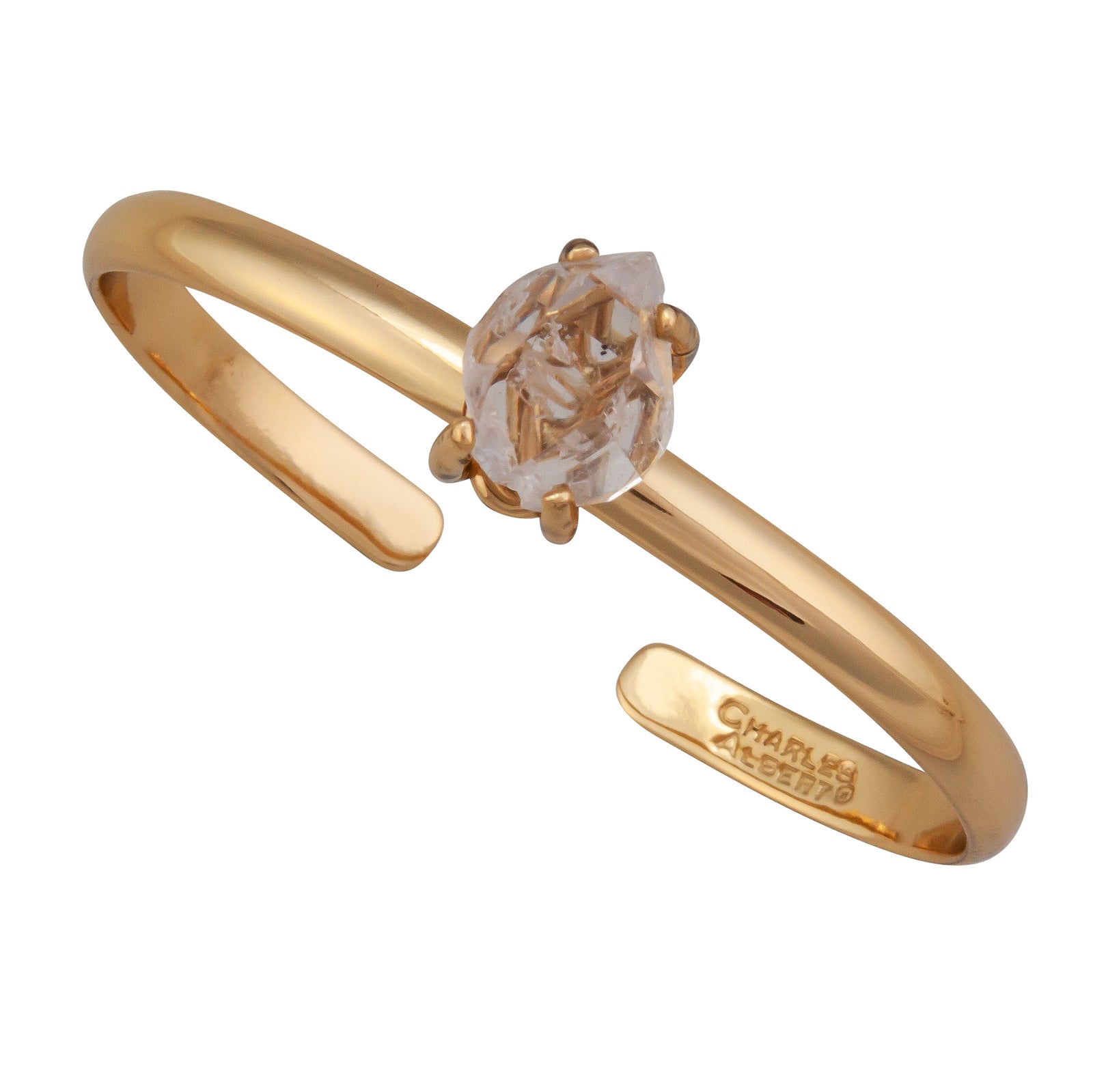 Alchemia Herkimer Diamond Mini Cuff | Charles Albert Jewelry