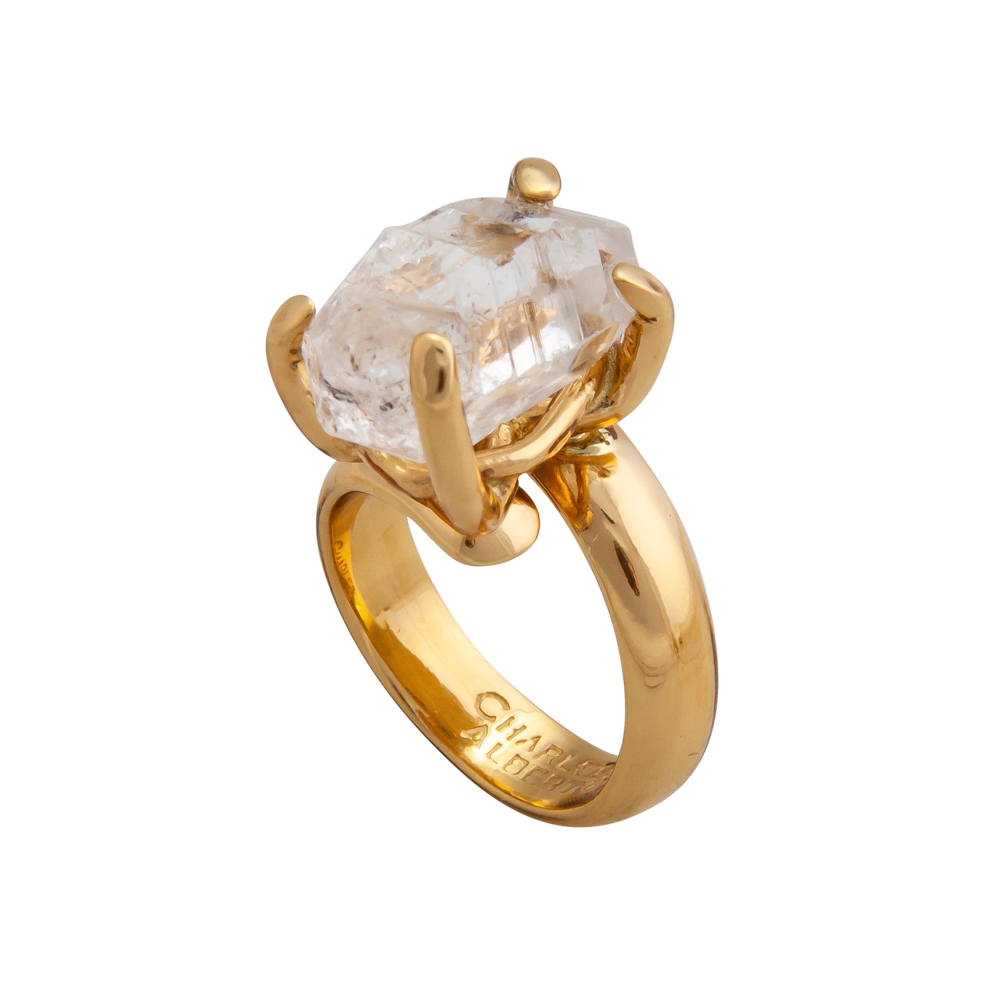 Alchemia Herkimer Prong Set Adjustable Ring | Charles Albert Jewelry