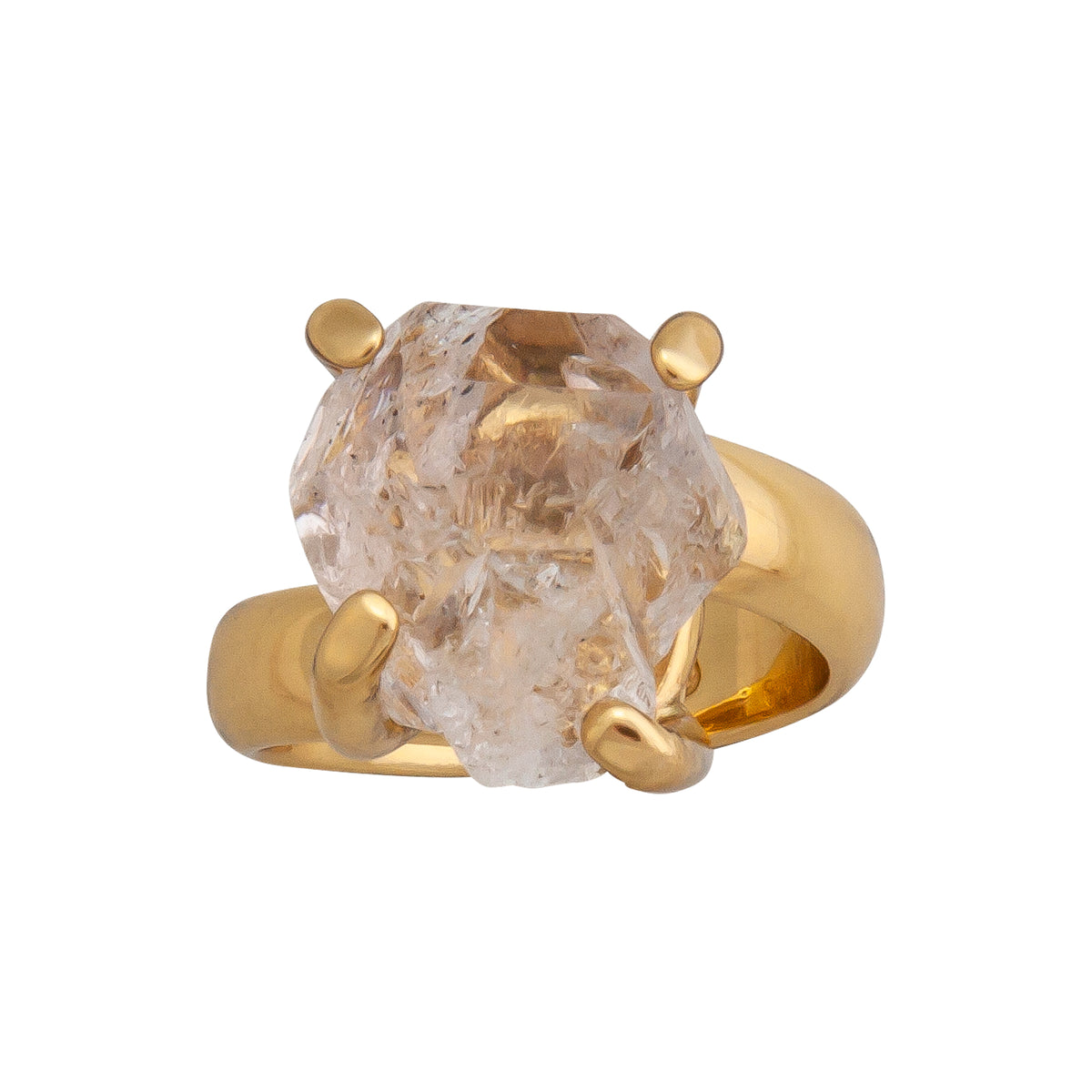 Alchemia Herkimer Prong Set Adjustable Ring | Charles Albert Jewelry