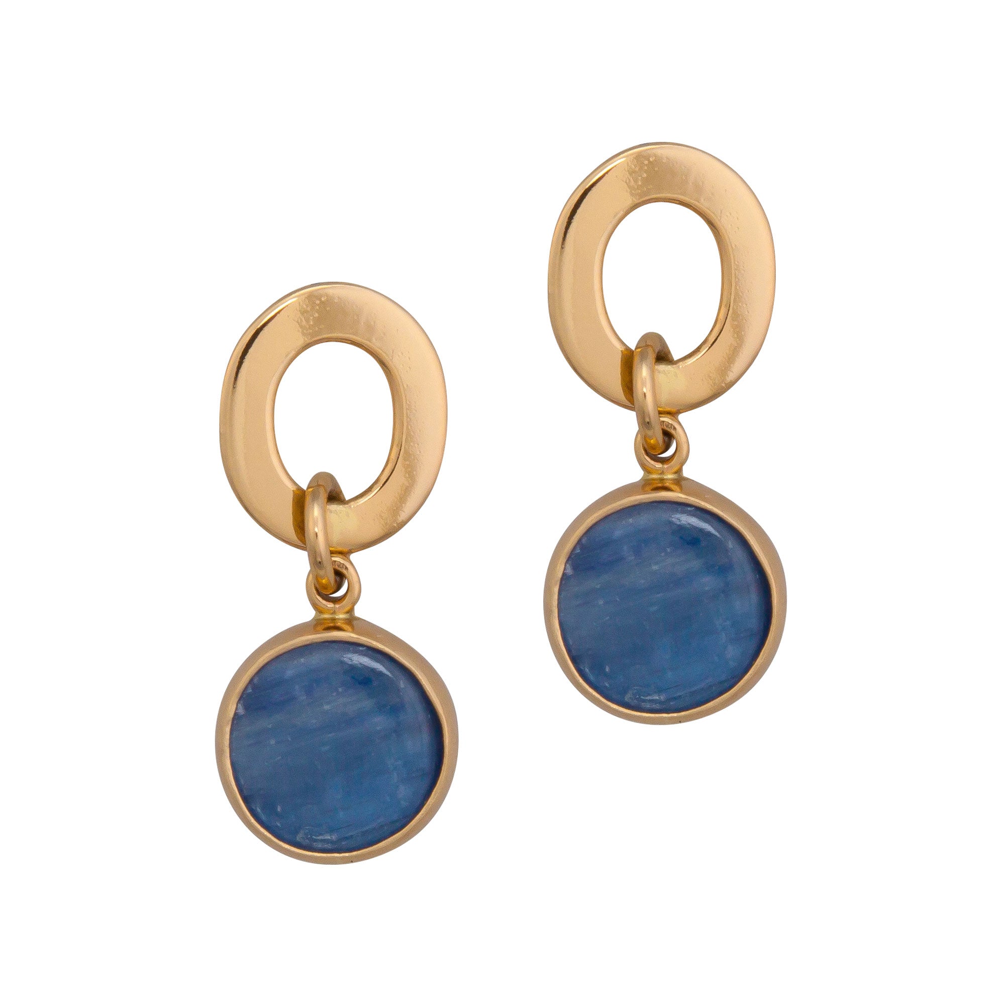 Alchemia Kyanite Circle Post Earrings | Charles Albert Jewelry