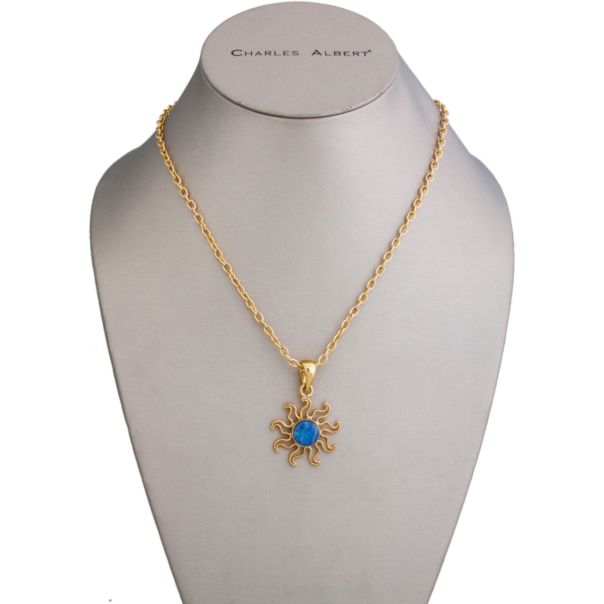Alchemia Kyanite Sun Pendant | Charles Albert Jewelry