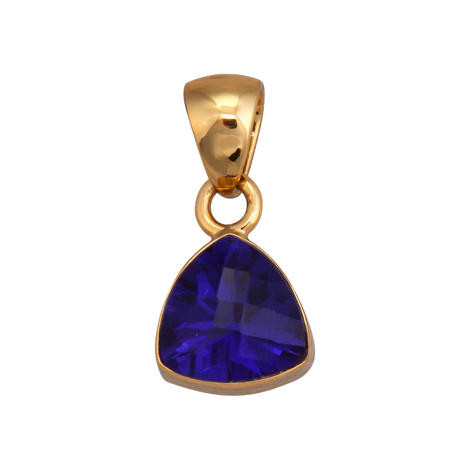 Alchemia Lab Created Tanzanite Trillion Pendant | Charles Albert Jewelry