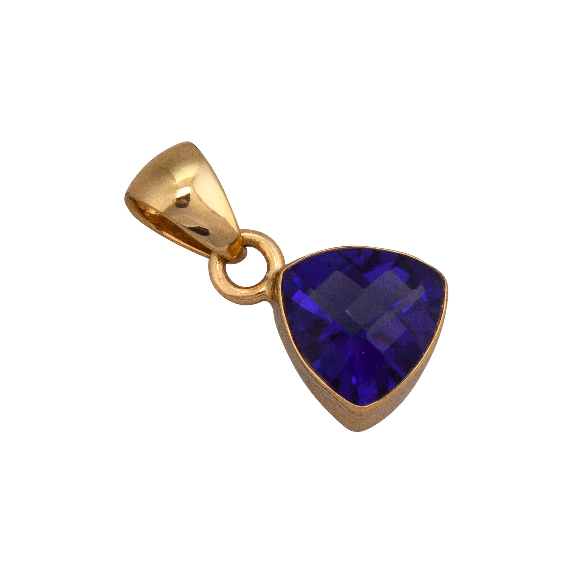 Alchemia Lab Created Tanzanite Trillion Pendant | Charles Albert Jewelry