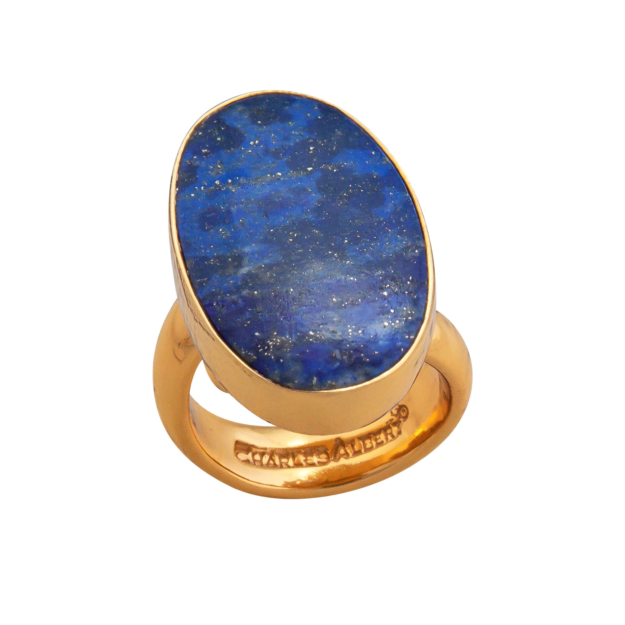 Alchemia Lapis Lazuli Oval Adjustable Ring | Charles Albert Jewelry