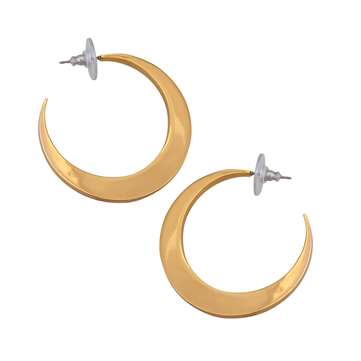 Alchemia Large Crescent Hoop Earrings | Charles Albert Jewelry