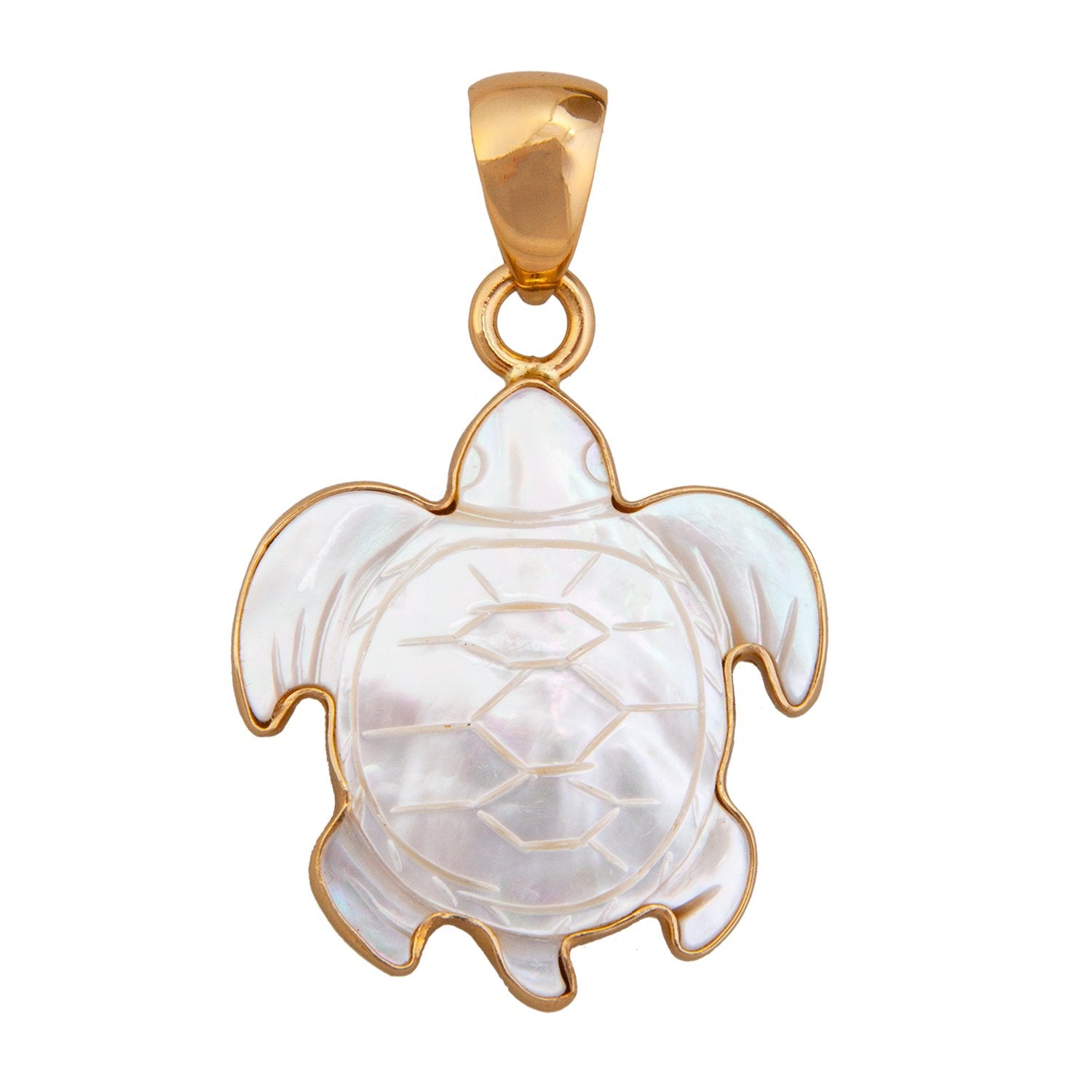 Alchemia Large Mother of Pearl Sea Turtle Pendant | Charles Albert Jewelry