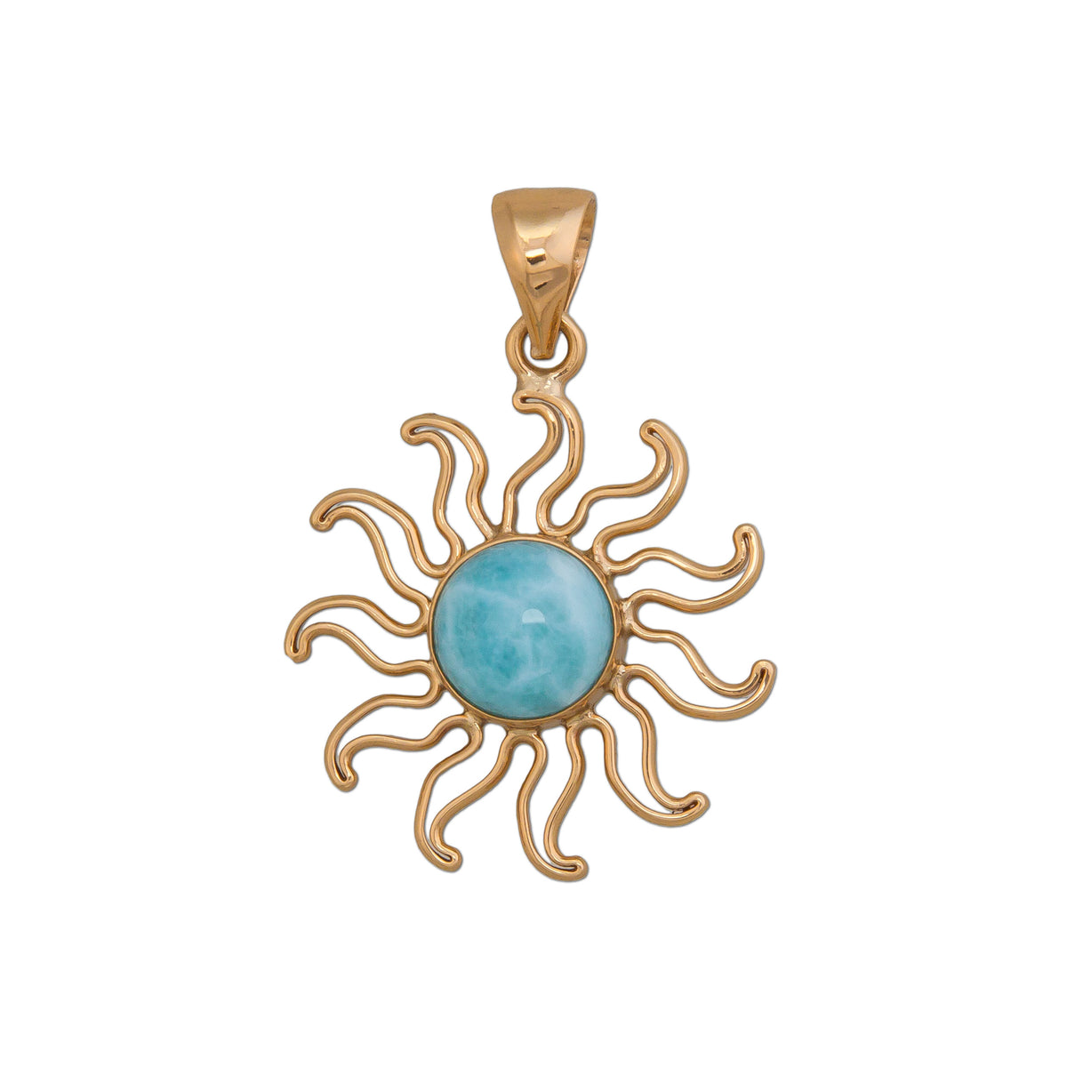 Alchemia Larimar Sun Pendant | Charles Albert Jewelry