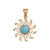 Alchemia Larimar Sun Pendant | Charles Albert Jewelry