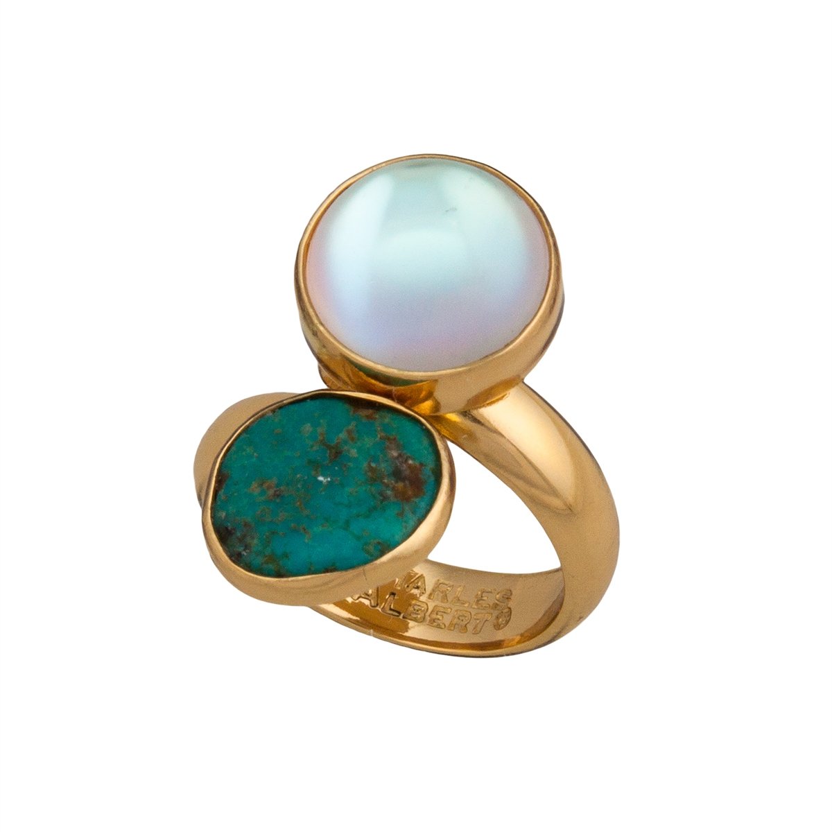 Alchemia Luminite &amp; Campo Frio Adjustable Ring | Charles Albert Jewelry