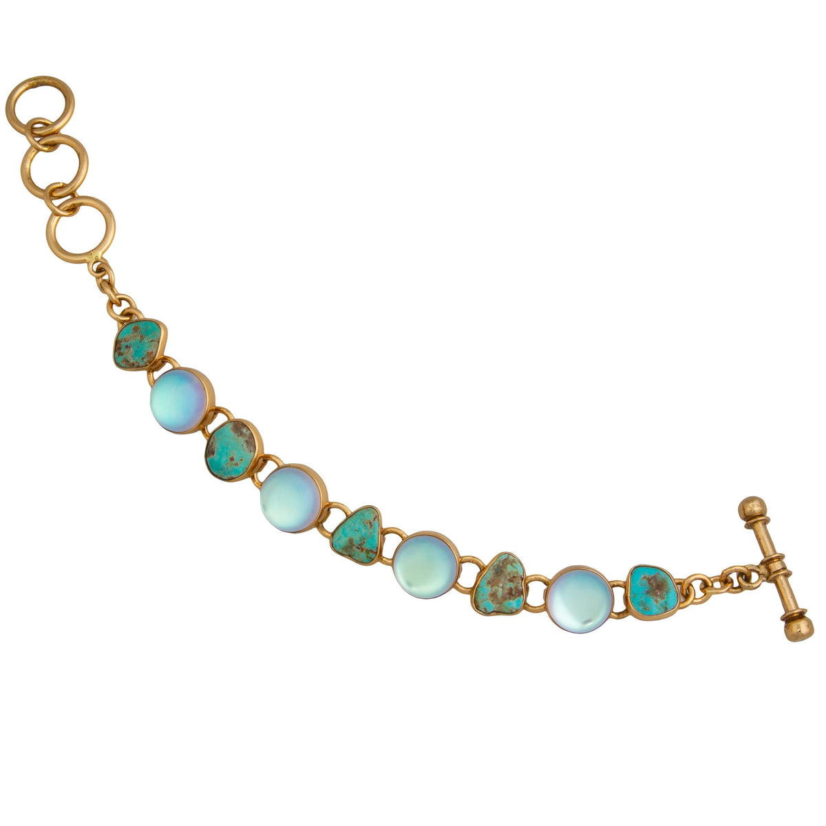 Alchemia Luminite & Campo Frio Turquoise Bracelet | Charles Albert Jewelry