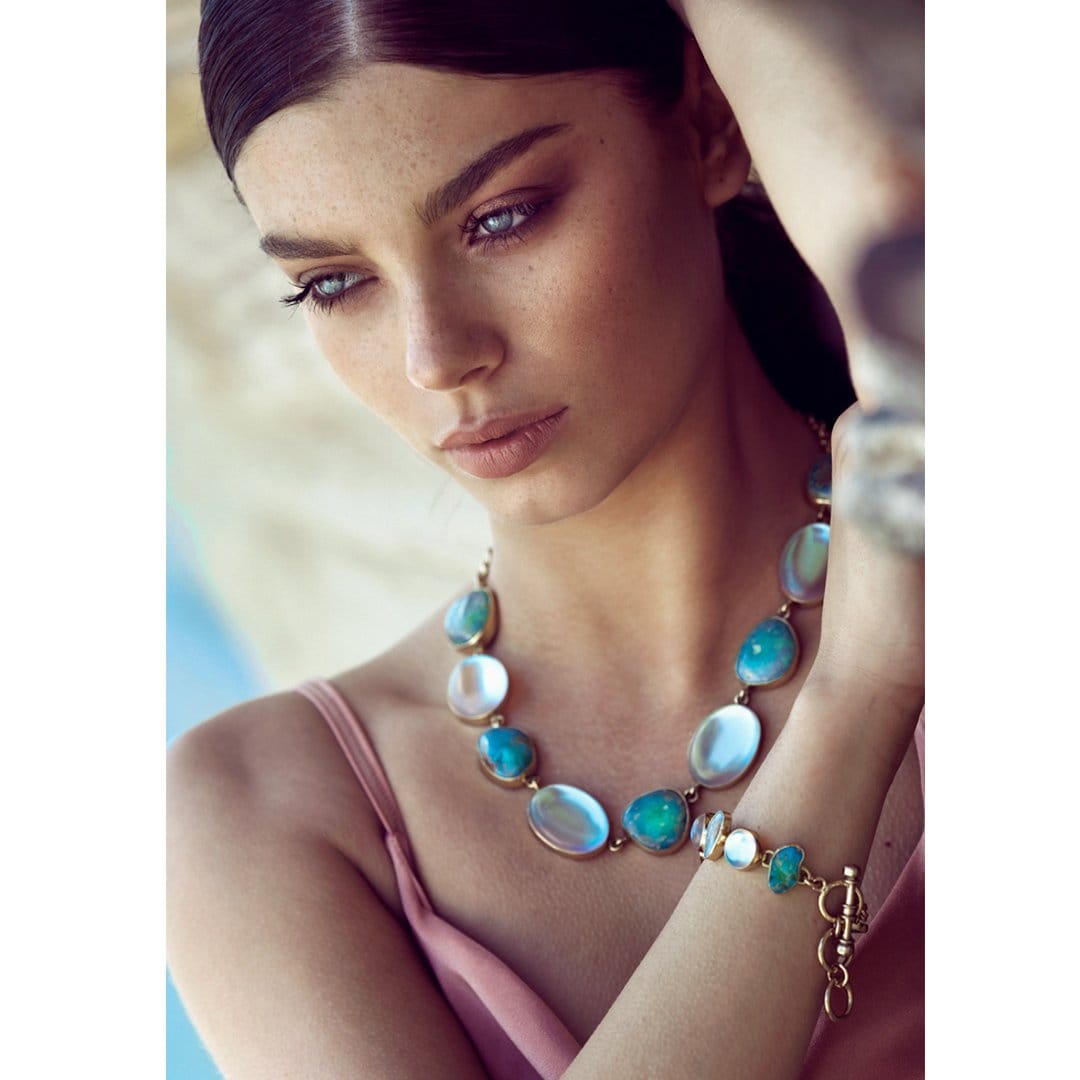 Alchemia Luminite & Campo Frio Turquoise Necklace | Charles Albert Jewelry