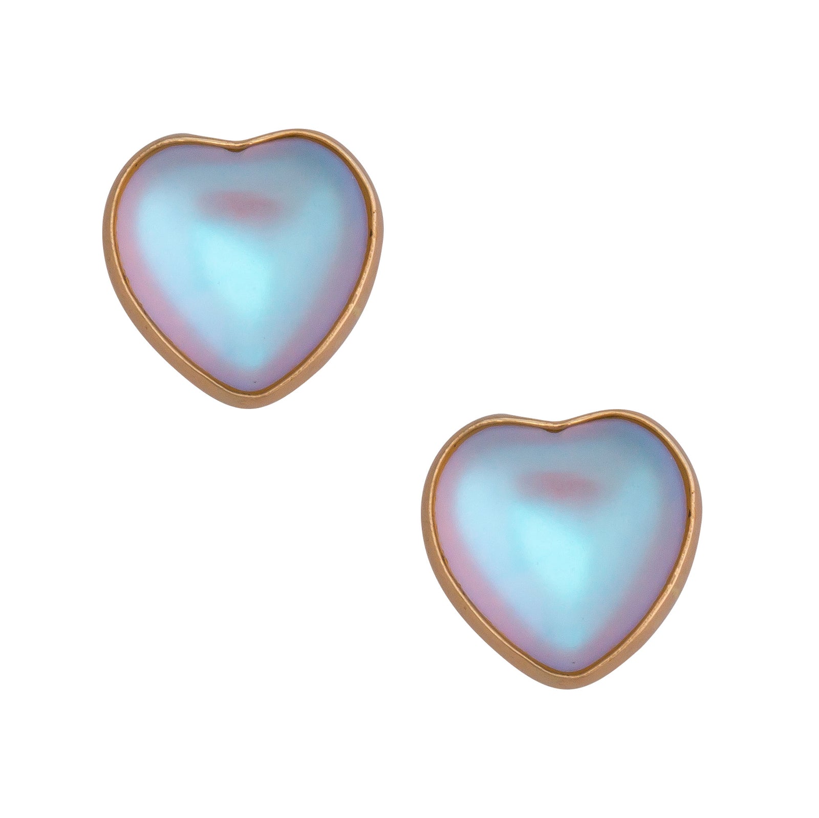Alchemia Luminite Heart Post Earrings | Charles Albert Jewelry