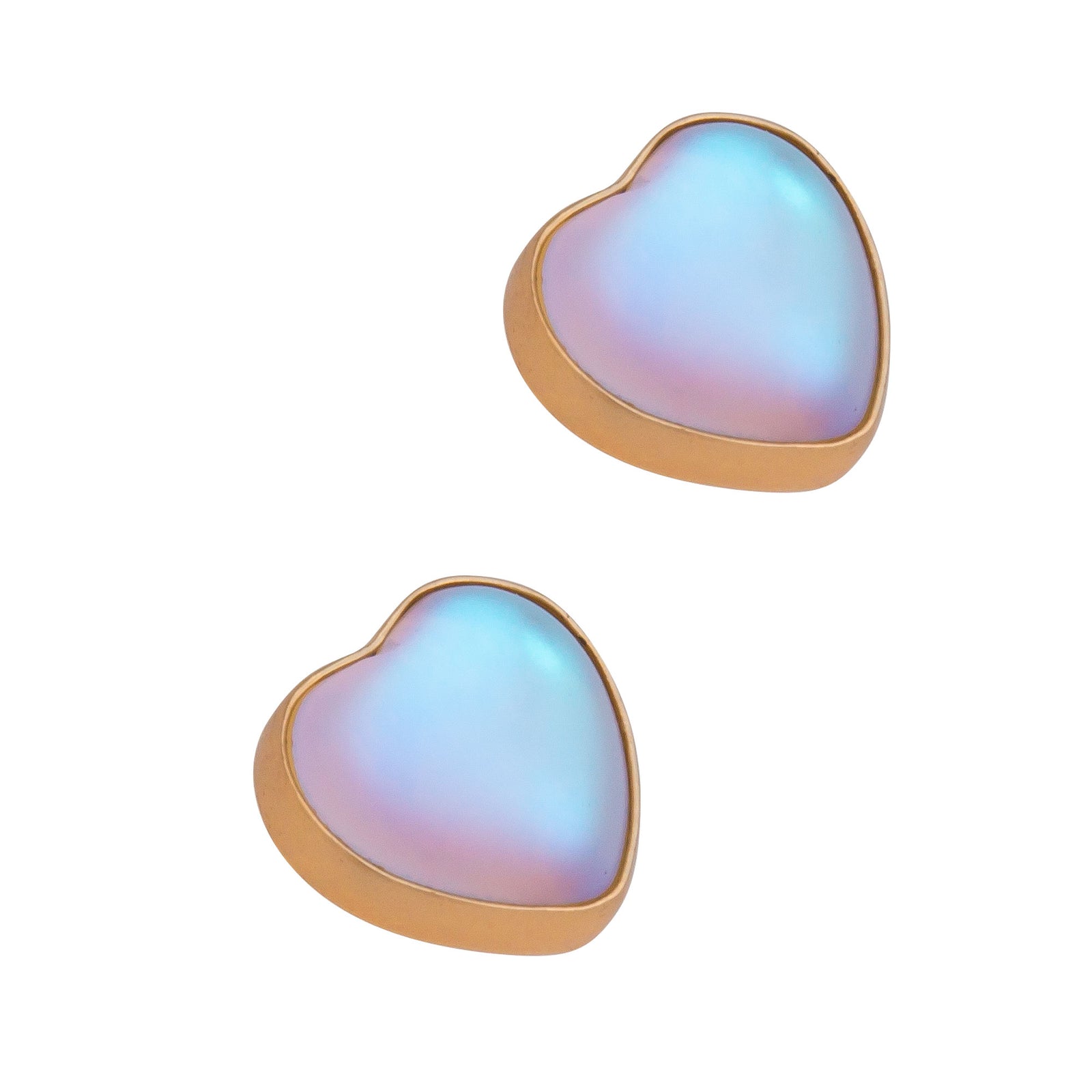 Alchemia Luminite Heart Post Earrings | Charles Albert Jewelry