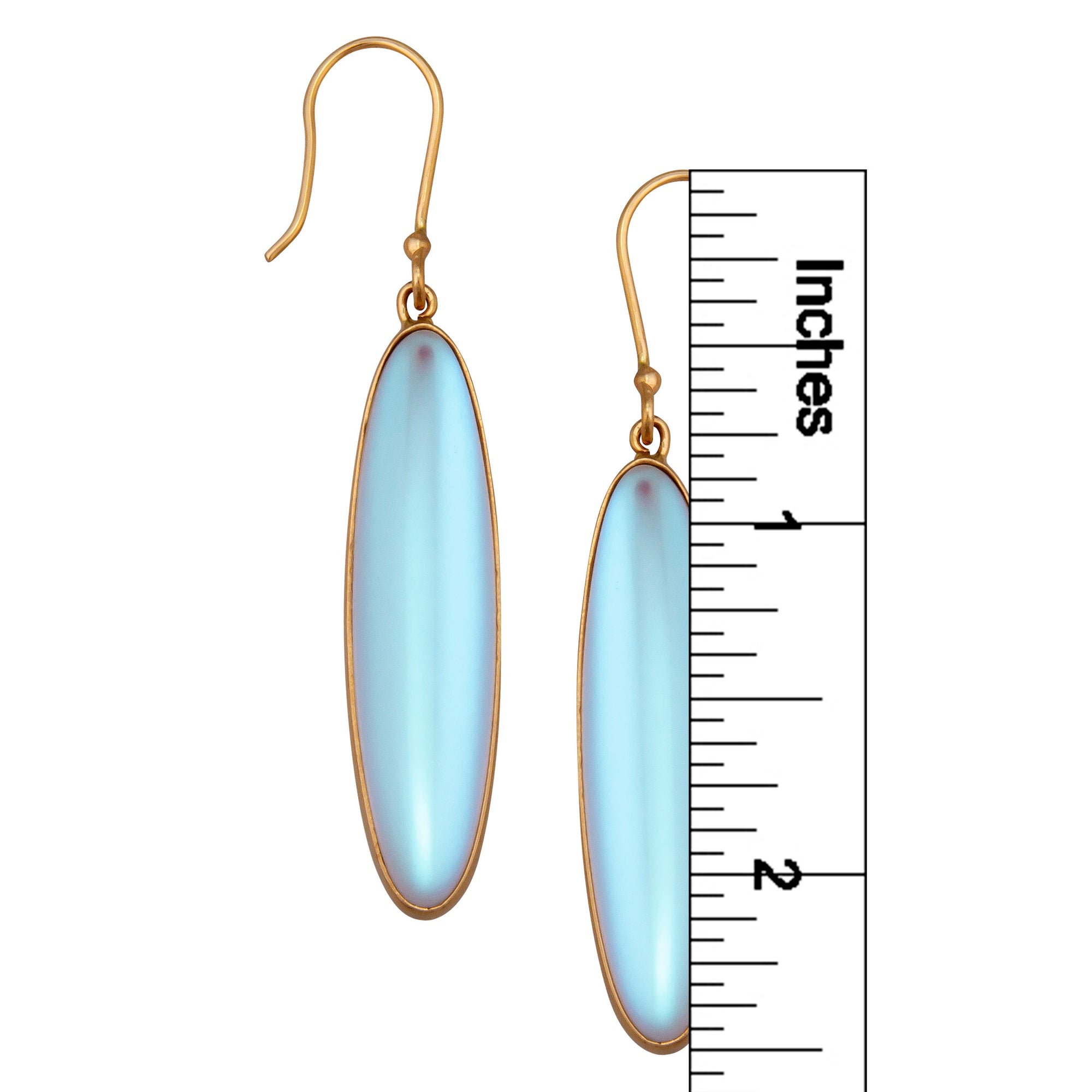 Alchemia Luminite Oval Drop Earrings | Charles Albert Jewelry