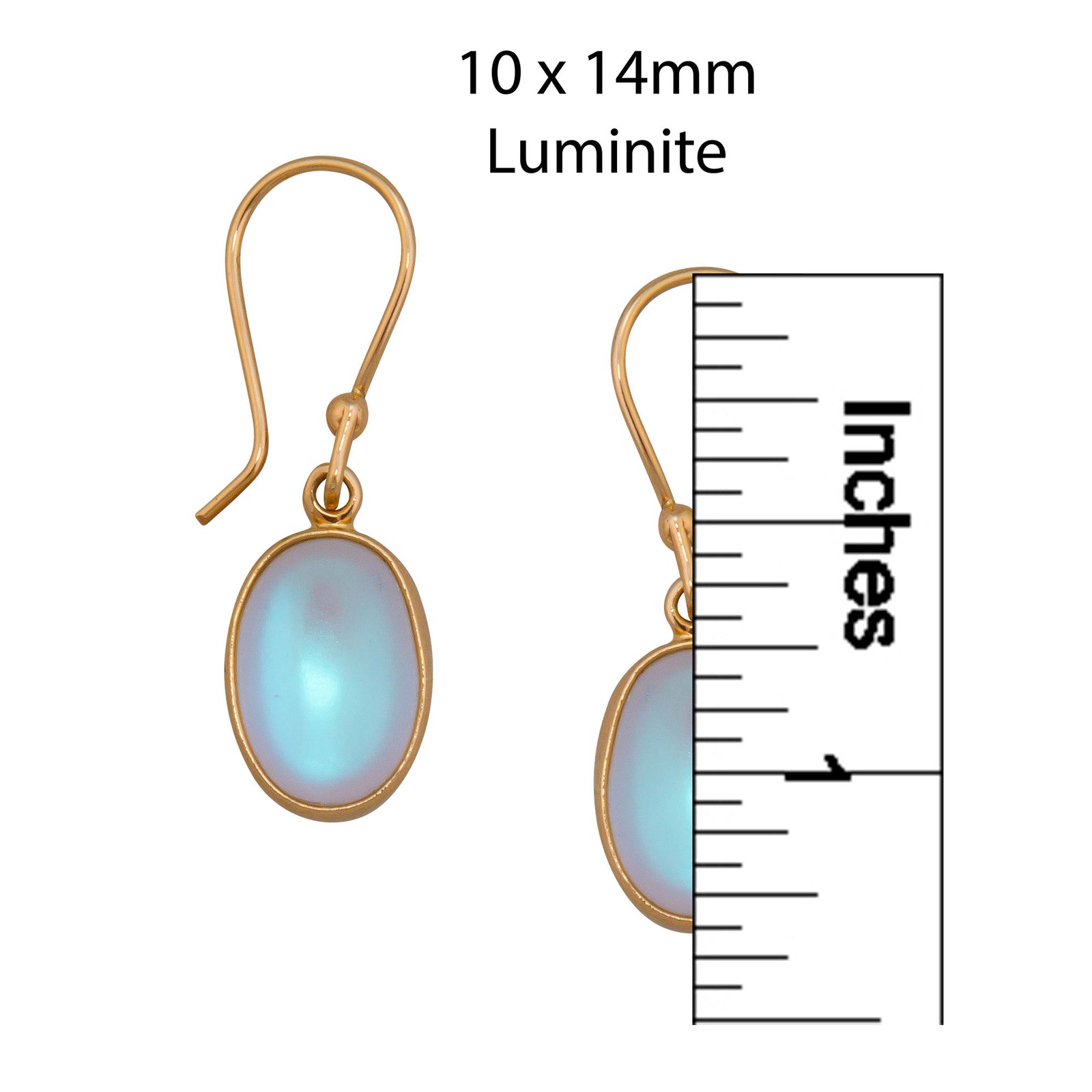 Alchemia Luminite Petite Oval Drop Earrings | Charles Albert Jewelry