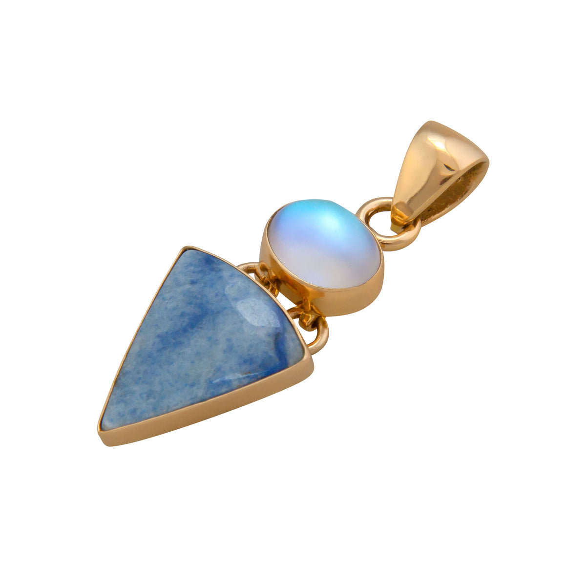 Alchemia Luminite & Blue Aventurine Pendant | Charles Albert Jewelry