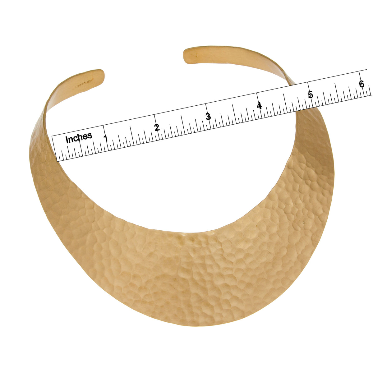 Alchemia Matte Hammered Wide Collar | Charles Albert Jewelry