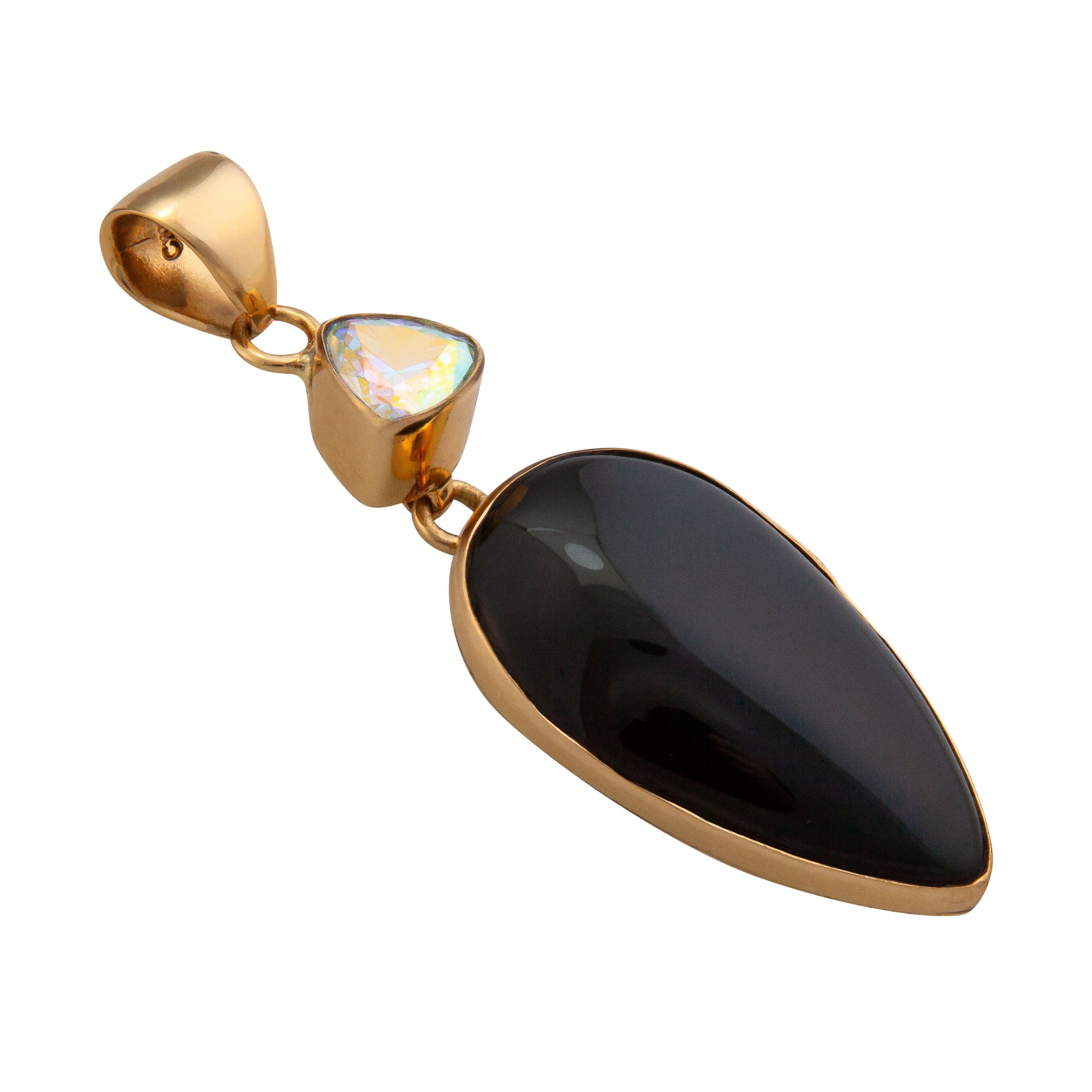 Alchemia Mercury Mist and Onyx Double Pendant | Charles Albert Jewelry