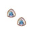 Alchemia Mercury Mist Trillion Post Earrings | Charles Albert Jewelry