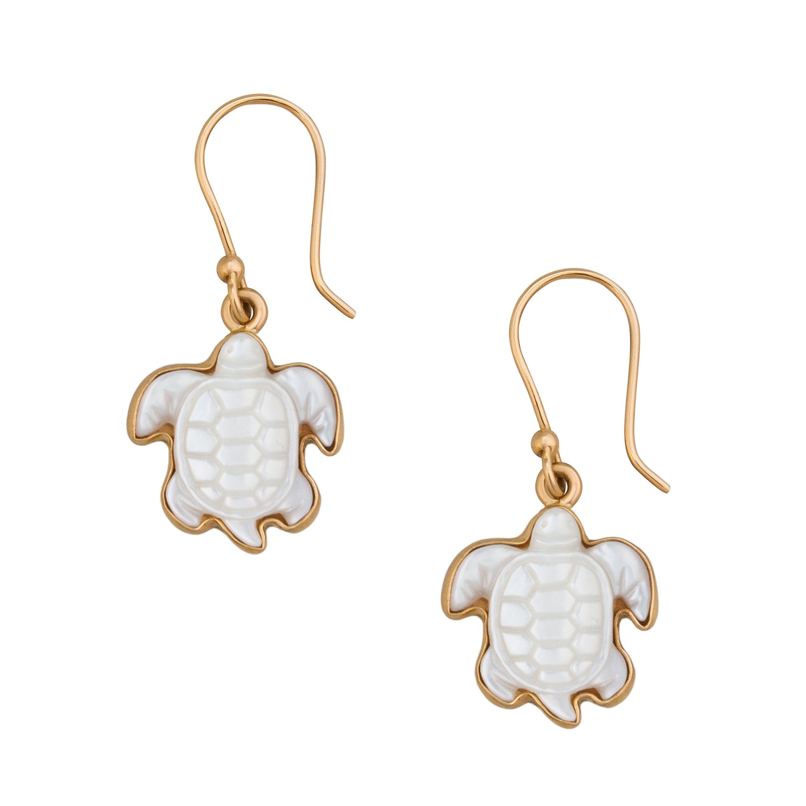 Alchemia Mother of Pearl Sea Turtle Earrings | Charles Albert Jewelry